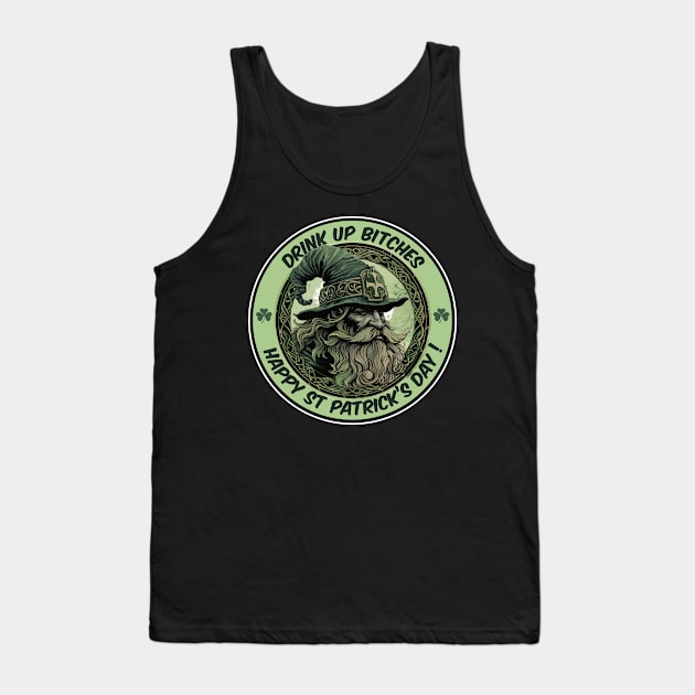 Funny Happy St Patrick's Day Drinking Tank Top by NineBlack